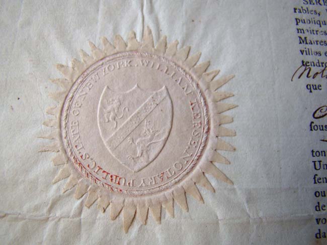 A Four Language Mediteranean Ship's Passport signed by President James Madison on June 10, 1809 — image 6